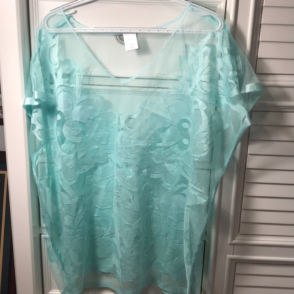 Light teal beach coverup
